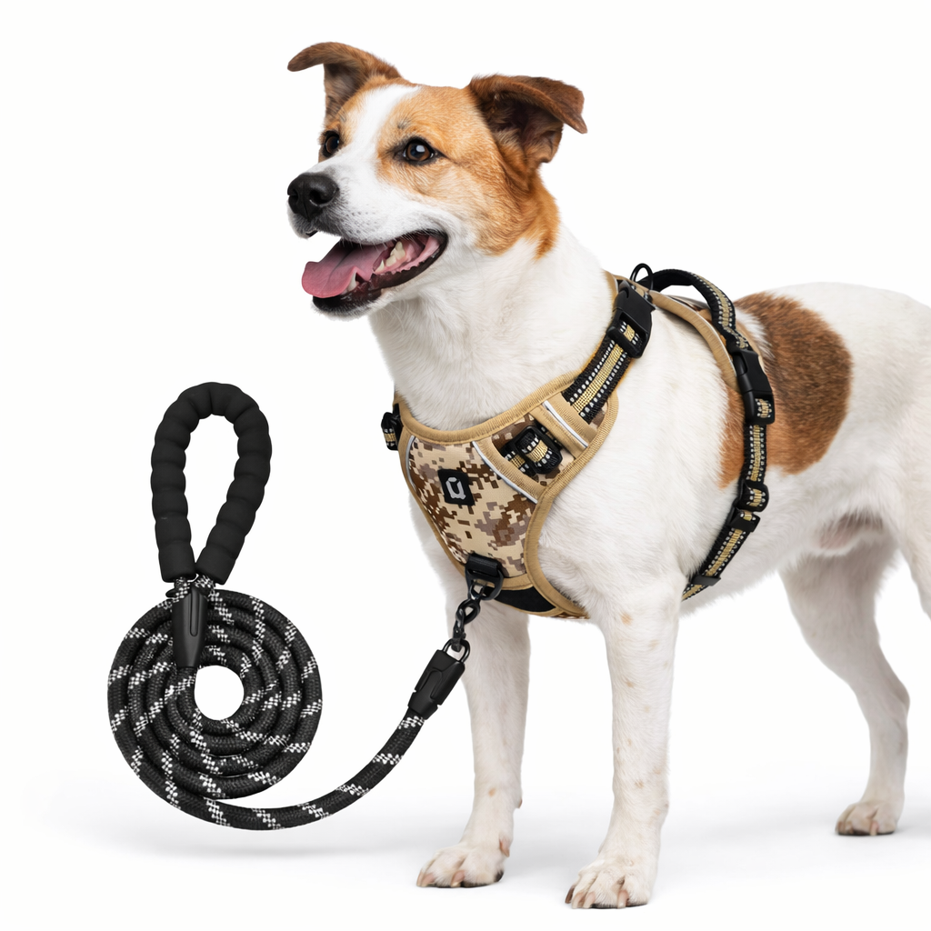 PawStride™ No-Pull Dog Harness with Leash — Calm, Controlled Walks