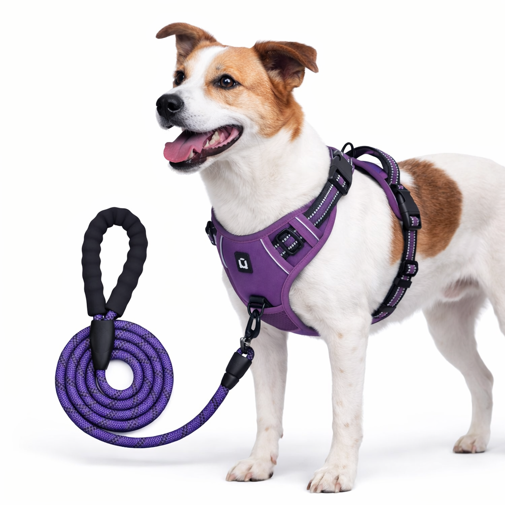 PawStride™ No-Pull Dog Harness with Leash — Calm, Controlled Walks
