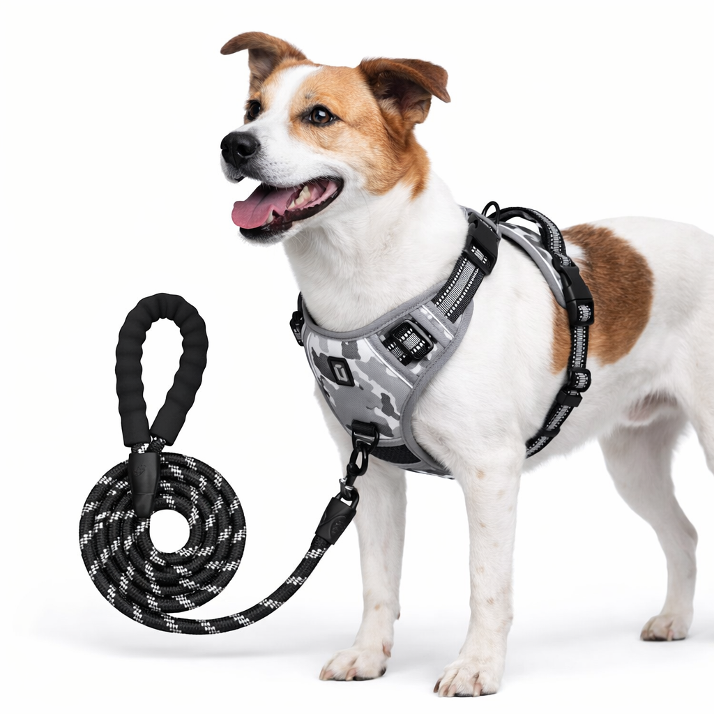 PawStride™ No-Pull Dog Harness with Leash — Calm, Controlled Walks